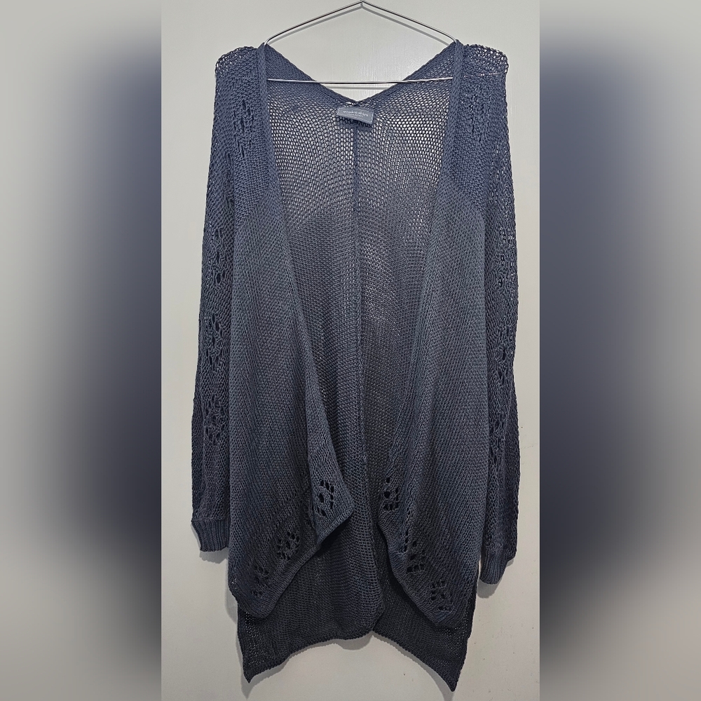 Wooden Ships - Women's Open-Front Knit Cardigan - Gray - S/M